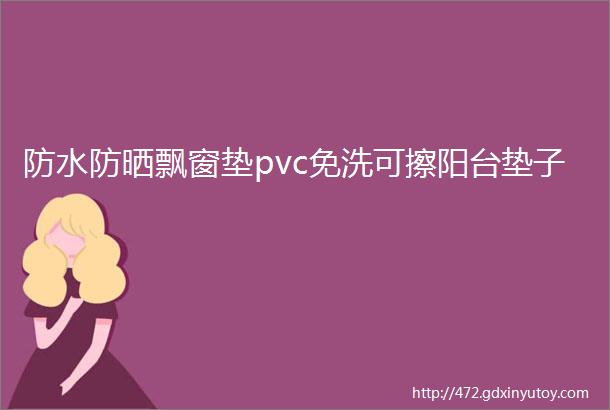 防水防晒飘窗垫pvc免洗可擦阳台垫子