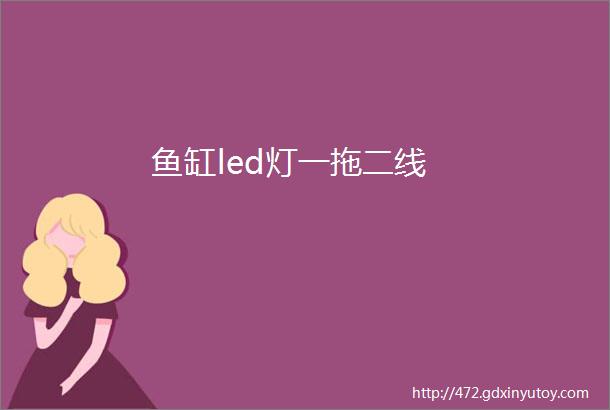 鱼缸led灯一拖二线