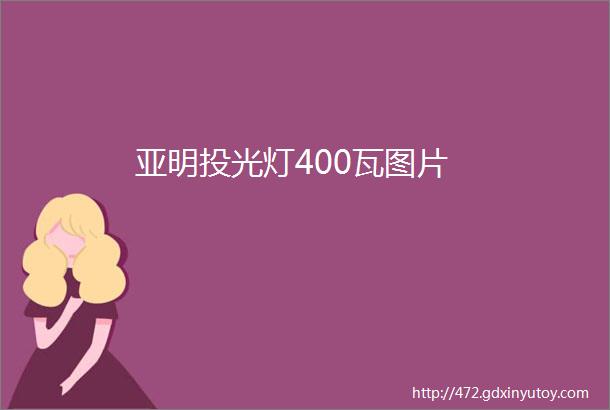 亚明投光灯400瓦图片