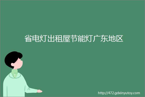 省电灯出租屋节能灯广东地区