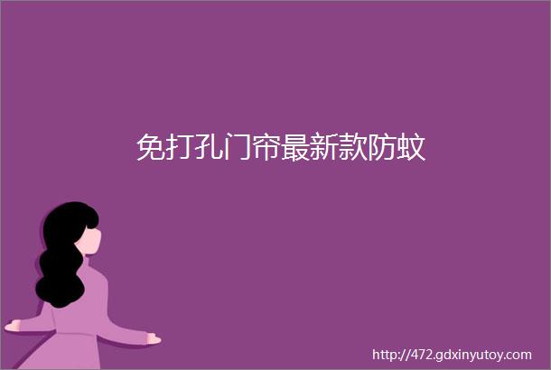 免打孔门帘最新款防蚊