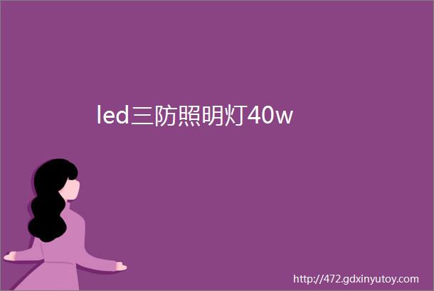 led三防照明灯40w