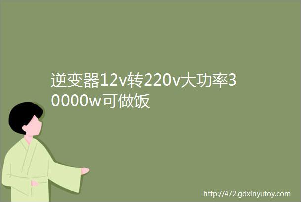 逆变器12v转220v大功率30000w可做饭