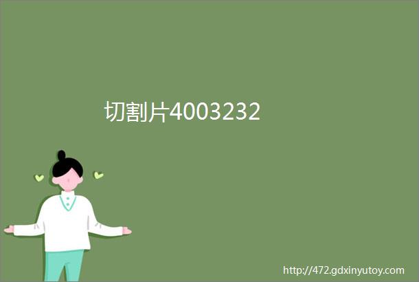 切割片4003232