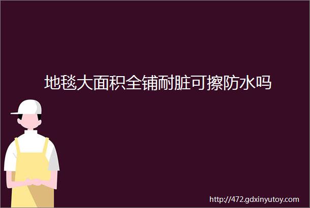 地毯大面积全铺耐脏可擦防水吗