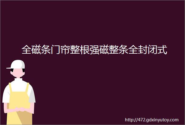 全磁条门帘整根强磁整条全封闭式