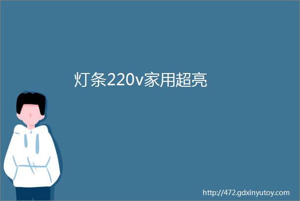 灯条220v家用超亮