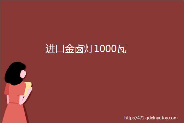 进口金卤灯1000瓦