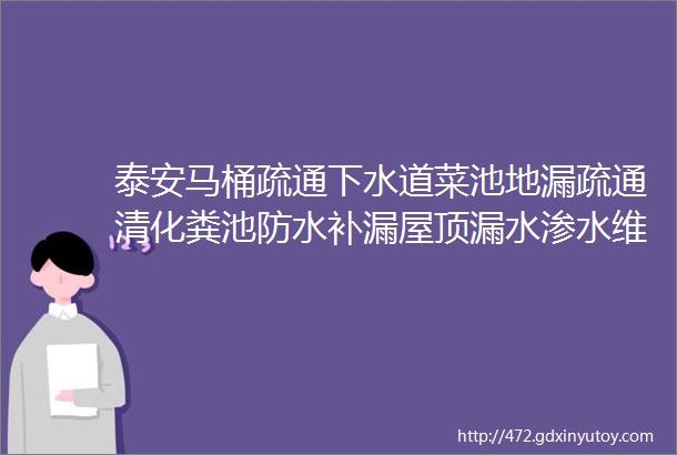 泰安马桶疏通下水道菜池地漏疏通清化粪池防水补漏屋顶漏水渗水维修泰安阳光房门窗维修铝合金门窗安装维修纱窗安装