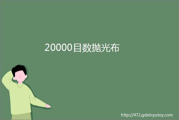 20000目数抛光布