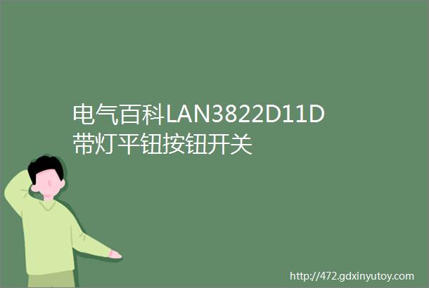 电气百科LAN3822D11D带灯平钮按钮开关